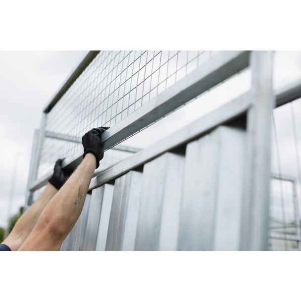 Steel hoarding extension