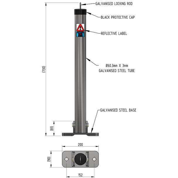 Toplok Parking Post