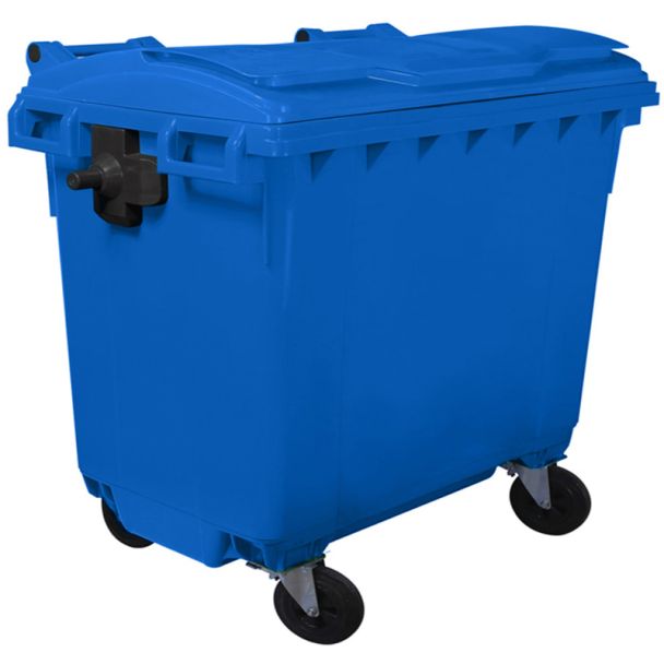 Blue 660 Litre Waste Bin