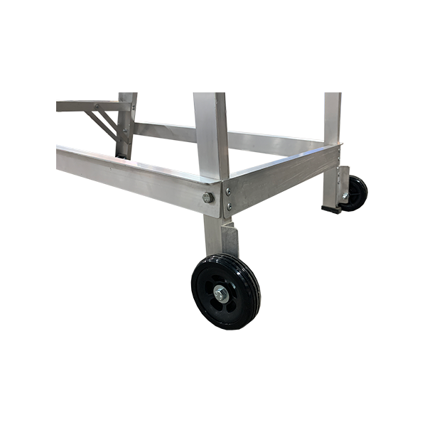 Warehouse Stepladder wheels.