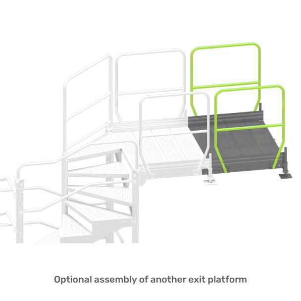 Temporary Spiral Staircase - Additional Exit Platform