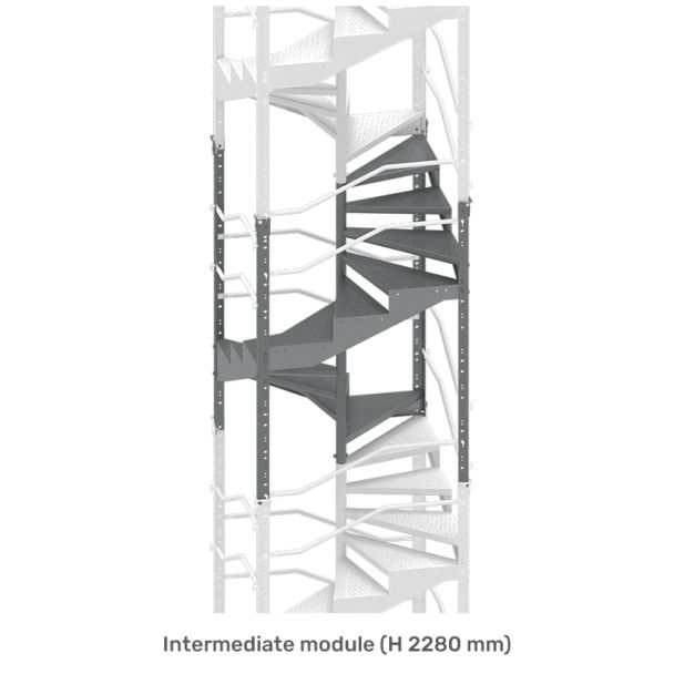 Temporary Spiral Staircase - Intermediate Stair Module