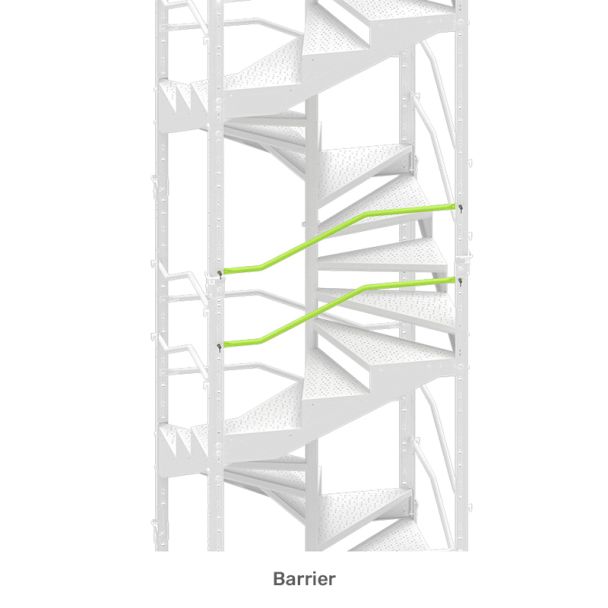 Temporary Spiral Staircase - Barrier