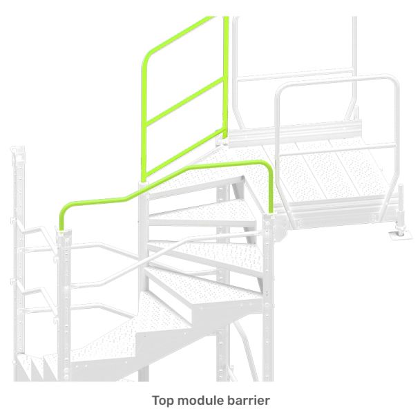 Temporary Spiral Staircase - Top Module Barrier