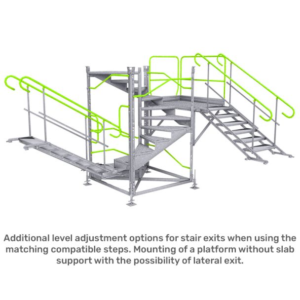Temporary Spiral Staircase - Complete Set Up
