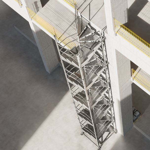 Temporary Construction Stairway