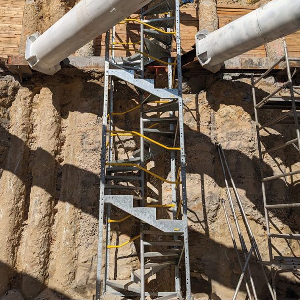 Temporary Construction Stairway
