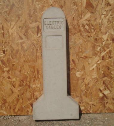 Electric Cables Concrete Marker Post