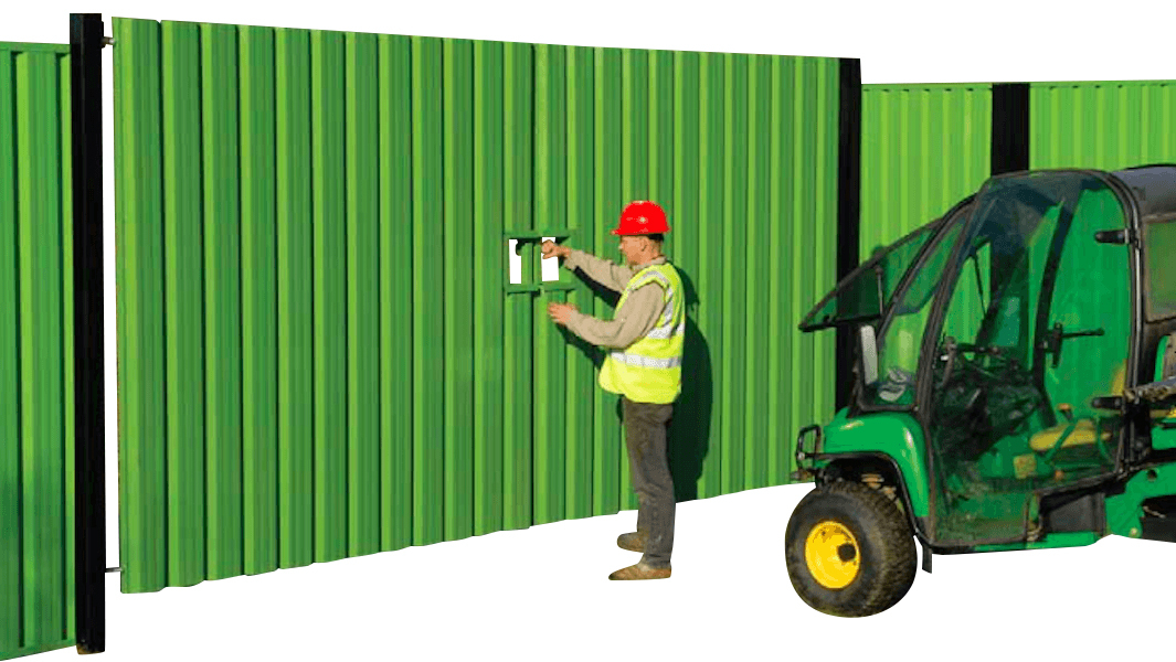 Heavy Duty Solid Steel Vehicle Gate
