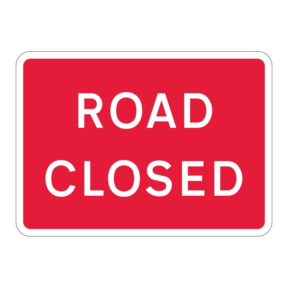 Plastic Quick Fit - Road Closure Signs