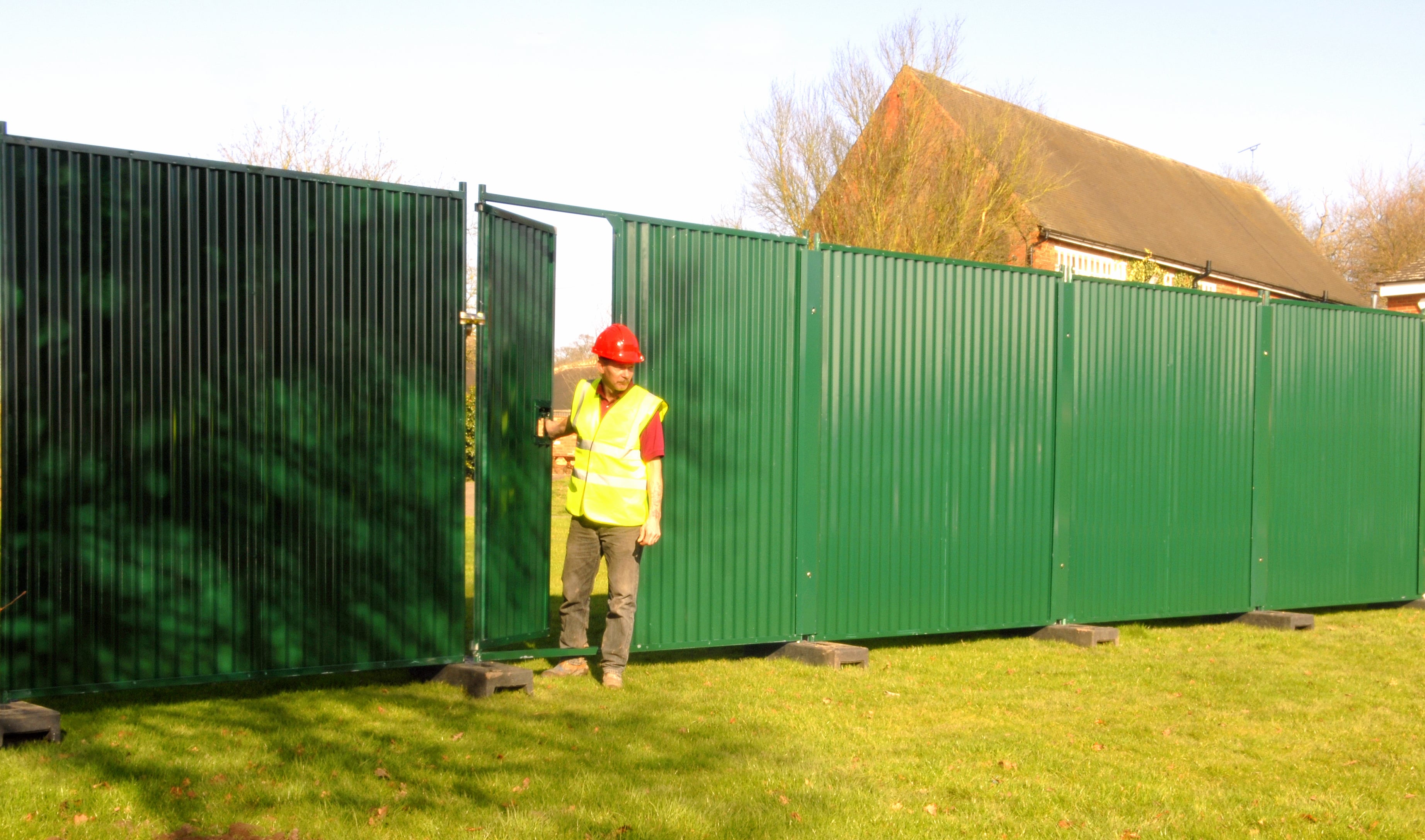 Hoarding Pedestrian Gate - Built-In
