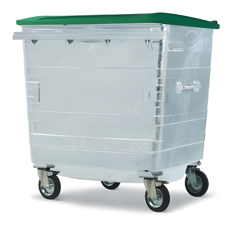 Metal Wheelie Bin - 1100 Litre